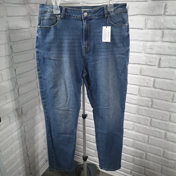 NWT Devoted Taylor Skinny High Rise Ladies Size 32 Light Petrol Wash Jeans - Picture 1 of 11